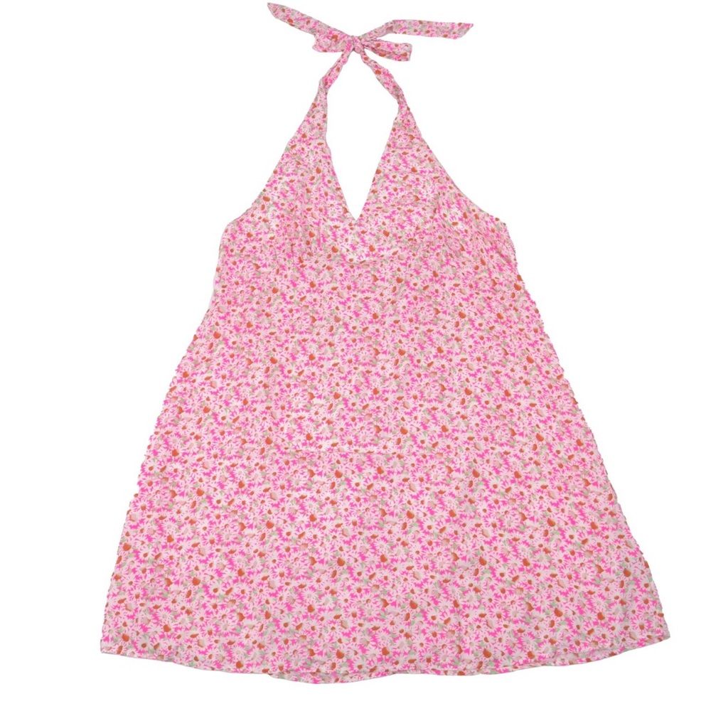 Abound Pink Floral Halter Dress Size 1X